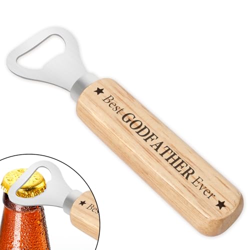 Godfather Christmas Gifts,Gifts for Godfather,New Godfathers Gift,Bottle Opener,Godparent Gift for Christening