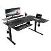 Produktbild EUREKA ERGONOMIC Höhenverstellbarer Schreibtisch 155x110 cm Großer Eckschreibtisch Höhenverstellbar Schreibtisch Höhenverstellbar Elektrisch L Form mit Tastaturablage, LED Monitorständer