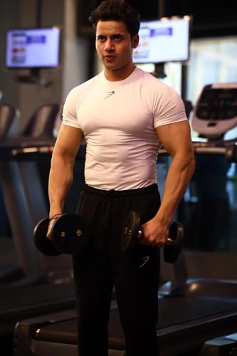 Image of FUAARK Men's Half Sleeve Compression T-Shirt - Athletic Base Layer for Fitness