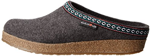 Haflinger Gz14 Clog, Grey, 46 EU/Women's 15 M US/Men's 13 M US