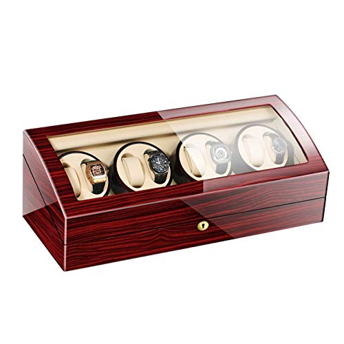 Caja automática bobinador relojes con doble fuente de energía y motores independientes