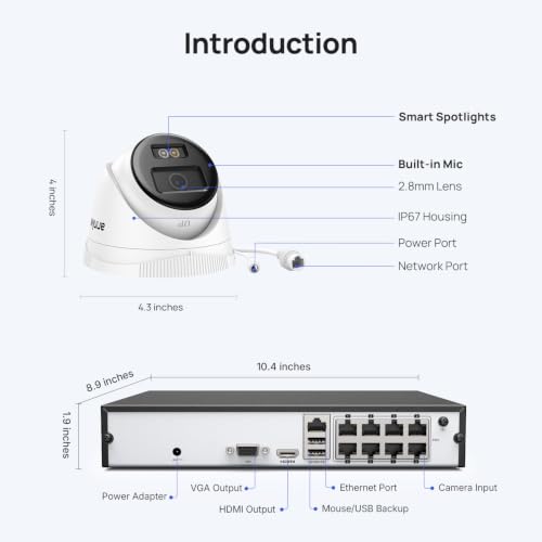 ANNKE 8CH 5MP PoE Security Camera System, 1TB HDD, 4pcs 3K Outdoor IP Cams by ANNKE - Used condition - Image 8