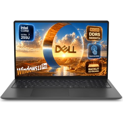 Image of Dell 15 Laptop Touchscreen, Intel Ultra 7(12-Core), 64GB DDR5-5600MT /s, 2TB