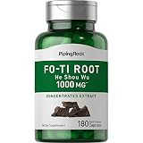 Piping Rock Fo-Ti Root 1000 mg | 180 Capsules | High Strength He-Shou-Wu | Non-GMO, Gluten Free