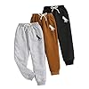 Nivne Tco Pantalones deportivos para niños pequeños, paquete de 3 pantalones deportivos con estampado gráfico de dinosaurios, talla 3T, 4T, 5T, 6T, 7T