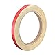 sourcing map Reflektierendes Klebeband 10 mm x 25 m wasserdichtes Warnband für Fahrräder, Wohnmobile und Bootsstreifen im Freien rot