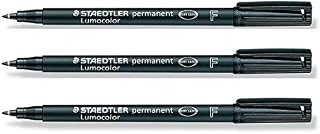 STAEDTLER Zestaw 3 markerów permanentnych "Lumocolor 318F" cienka końcówka czarna