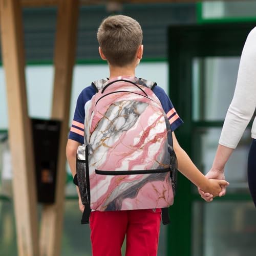 Sac à dos et trousse de crayons marbre rose : le pack idéal de la rentrée universitaire - 6