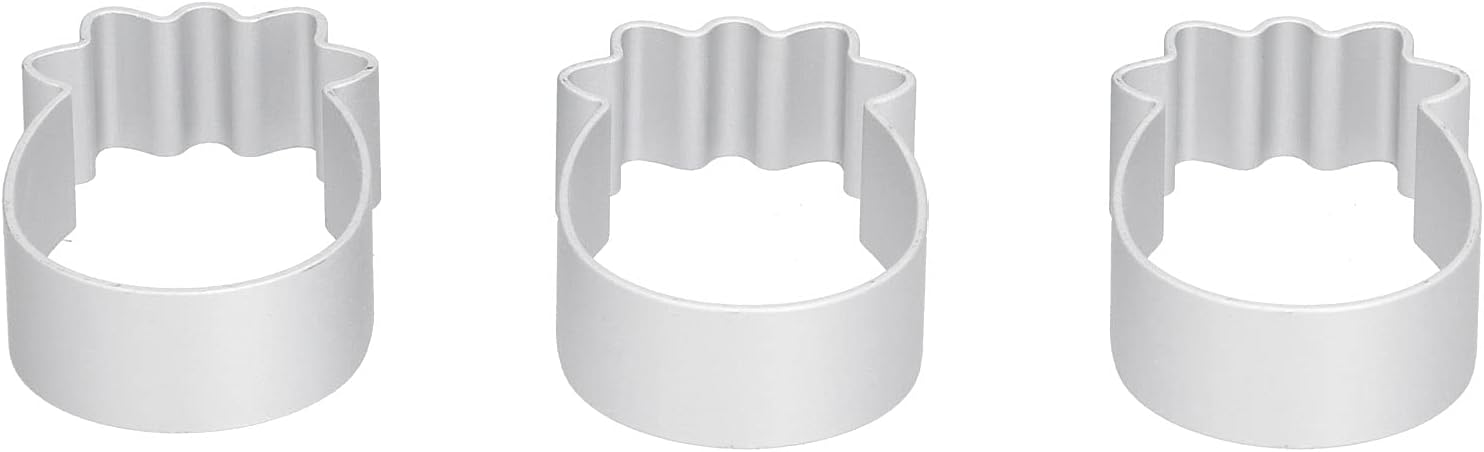 Biscuits Set, 10Pcs/Set Baking Set Durable Mutifuctional Practical Stainless Steel for Bakery for Pastry Making Tool for Baking Supplies for me //2070(Large Ingot) (Pineapple Shape)