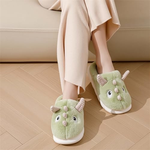 YILANLAN Women's Cute Animal Slippers - Funny Cartoon Winter Plush Thick Soled Slippers3