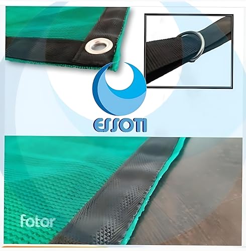 Image of Essoti Green Shade Net for Garden with Alluminum Eyelets Stitched with Nylon Belt (6 x 10 FT, Green)