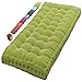 Produktbild 8-10cm Dickes Bankauflage Bankkissen, Sitzkissen Bank Sitzauflage Innen Outdoor, Gute Qualität Waschbare Gartenbank Auflage, Rechteck Sitzkissen Groß Für Stuhl Boden Bürostuhl(6F,110x30cm/43.31x11.81i