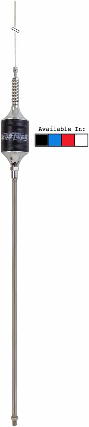 HUSTLER SCB BLACK 11m 21" LONG SHAFT TRUCKER CB HF MOBILE ANTENNA W/o - Foto 6