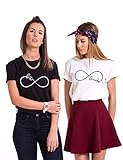 Die besten T-Shirts der besten Freunde der Qualität sind für Maschinenwäsche langlebig, hängen trocken, bleichen nicht, Bügeln nicht direkt auf dem Muster der T-Shirts.