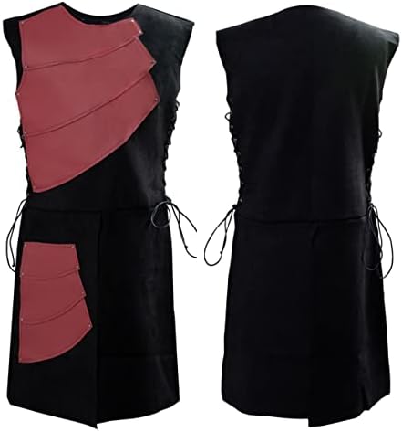Men's Medieval Sleeveless Waistcoats Costume Renaissance Victorian Waistcoats Vests