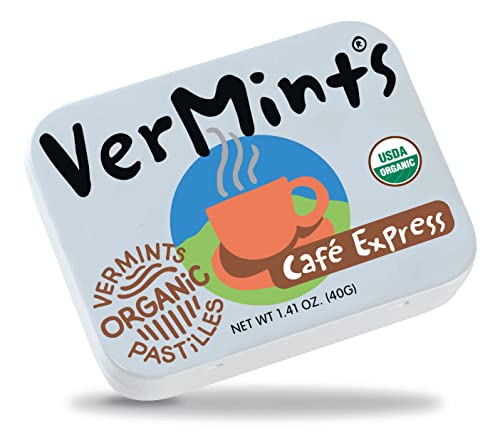 Vermints 226 Organic Breath Mints By Vermints, Café Express Coffee Flavor, All Natural Pastilles, Non-Gmo, Nut Free, Gluten Free, Vegan thumb #1