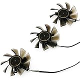 FD8015H12S 75mm 12V 0.32A 4 Pin Graphics Card Cooling Fan Replacement for AMD Gigabyte Powercolor Sapphire XFX Radeon VII Gaming Video Card Cooler Fans (3PC)