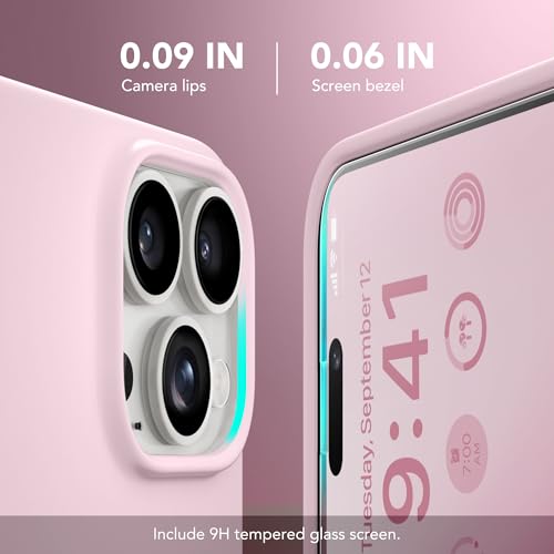 Coque silicone iPhone 14 Pro GONEZ finition microfibre premium MagSafe