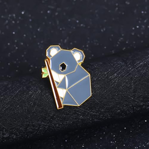 Image of Koala Enamel Pin Collect Cute Arts Metal Cartoon Brooch Backpack Clothes Collar Minimalism Lapel Badges Jewelry