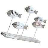 NUOLUX 魚の装飾品 家の装飾 ビーチハウスの装飾 航海壁の装飾 刻まれた 魚アート パーティー 素朴な オフィスデスクの装飾 壁の装飾リビングルーム デスクトップの魚ストックの装飾 金属