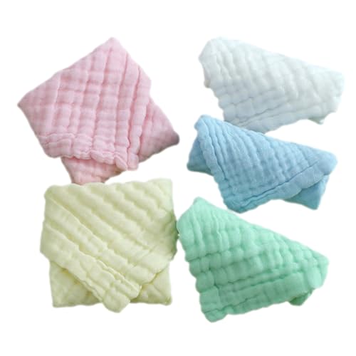 SAFIGLE 5 Piezas Toalla Infantil Toallita Cara Cuerpo Comodo Toalla De Cara De Baño para Bebé Paño para Bebé Paños De Muselina Niño Suave Bata De Baño Algodón