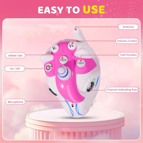 Image of Unicorn Walkie Talkies for Kids 2 Pack, Wristband Walkie Talkie Toys for Girls Ages 3-12, Up to 1,500 FT Range, Camping & Outdoor Games, Birthday Gifts Christmas & Stocking Stuffers