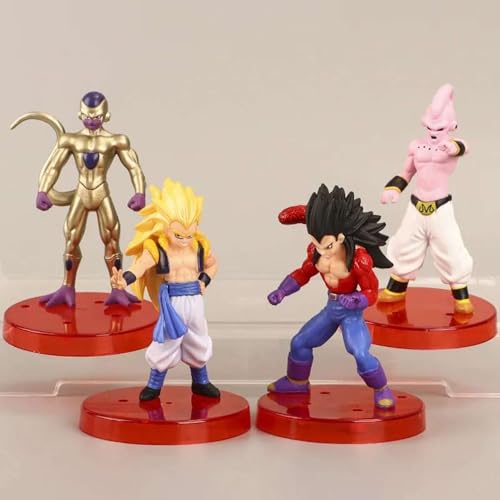 Image of Mallexo DBZAction Figures Set 2PCs Dragn Bal Z Toys for Kids Animee Toy Set of Size 10-14CM for Car Dashboard, Decoration, Cake, Office Desk & Study Table Multicolor (S7)