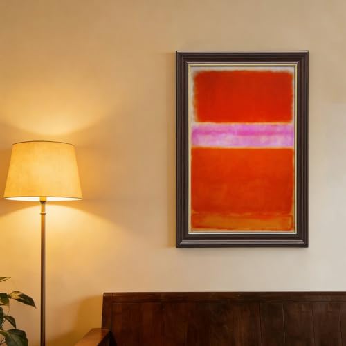 Toile Rothko Orange Violet tableau abstrait déco murale