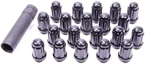 Gorilla Automotive 21183BC 1/2" Black Tuner Lug Nut, (Pack of 20),Black Chrome image 3