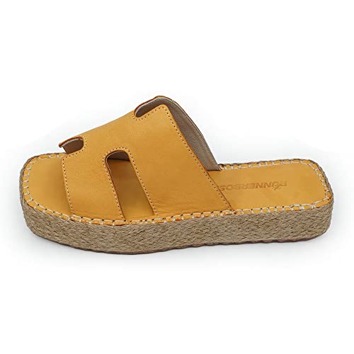 Sandale compensée orange Bonateks 38 pour vos sorties d'été