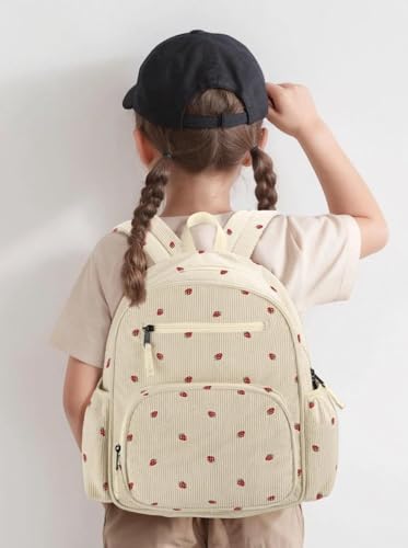 Image of atgark Corduroy Toddler Backpack for Girls Boys: Preschool Kindergarten Backpack - Cute Kids Backpacks for Girls Boys