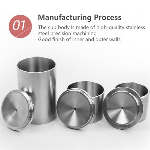 Vaso de densidad de líquido de acero inoxidable, picnómetro de precisión para una medición precisa de la densidad de pintura y revestimiento, esencial para laboratorio e industrial