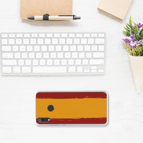 Personalaizer Coque compatible Huawei Y9 2019 - Motif Drapeau Espagne - Coque silicone TPU souple transparente – vue 6