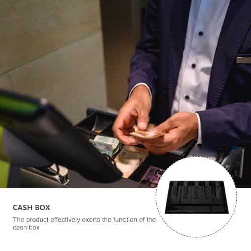 Cash Drawer Tray, 16. 11X9. 82X1. 57 Inch Cash Register Insert- Replacement Cash Tray- Stainless Steel Currency Compartment - Thumbnail 4