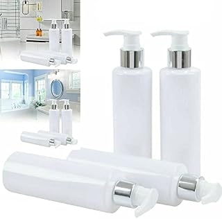 ARASO-UK  5 X 500ml Empty Pump Bottle Refillable Soap Dispenser Bottles Plastic Clear Pump Refillable Empty Bottles for Liquid Soap Shampoo Lotions Hand Dispensers Kitchen Bath