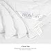 HOMTEC Duvet Insert Cotton Comforter Full Size White Down Alternative Duvet Insert 100% Cotton Shell Quilted Fluffy Comforter Lightweight All Season 4 Corner Tabs Durable Breathable Noiseless
