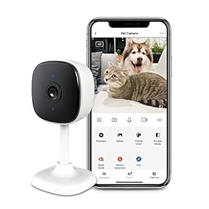 NGTeco 2K Indoor Security Camera, Home Cam with Motion Detection, Night Vision, Privacy Shield for Dog, Cat, Baby, Plug-in 3MP HD Small WiFi Cam Compatible with Alexa, Google，NG-C1220