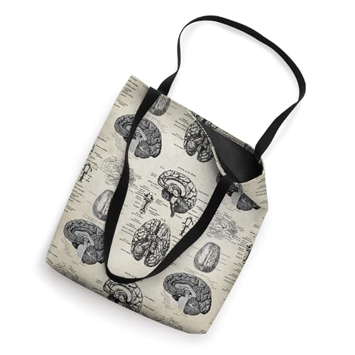 Bolsa Tote con Diagramas Vintage del Cerebro miniatura 2