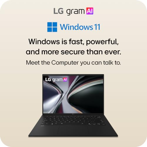 Image of LG gram 15-inch Thin and Lightweight Dual AI Laptop Touchscreen Computer, Windows 11 Home, Copilot+ PC, Intel Core Ultra 7 355 Processor, 32GB RAM, 1TB SSD - Obsidian Black