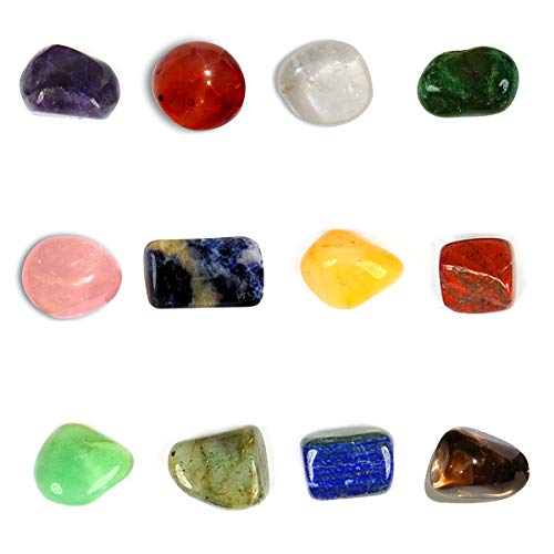 Image of Reiki Crystal Products Certified Natural Crystal Tumble Stone Kit | Multiple Crystal Stone Sets for Meditation, Reiki, Chakra & Spiritual Practices