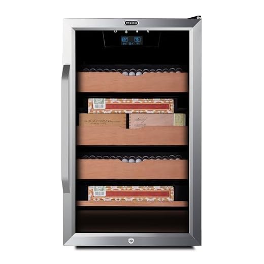 Whynter CHC-421HC 4.2 cu. ft. Cigar Cabinet Cooler Humidor with Built-in Heating & Cooling System, Humidity Temperature Control and Spanish Cedar Shelves