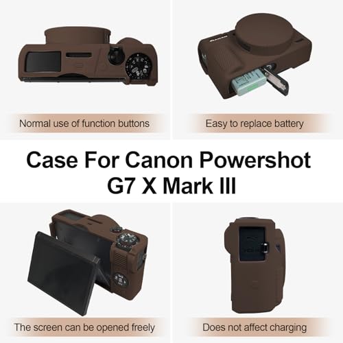 Funda de silicona para Canon Powershot G7 X Mark III miniatura 3