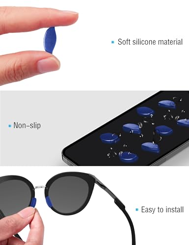 Image of Bowyer 1 Pair Replacement NosePads Compatible with Oakley Frogskins Range /Frogskins Range XL /Top Knot /HSTN /Wildrye /Sielo