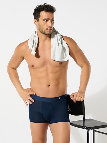 Image of ESSA Men's Ultra-Soft Modal Trunk Underwear | Moisture-Absorption with 4-Way Stretch | Breathable Contour Pouch, Microfiber Waistband with Spandex