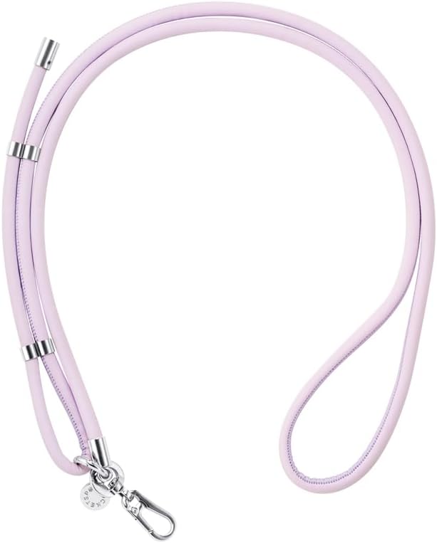 PopSockets Crossbody Phone Strap & Lanyard, Purple - Lilac