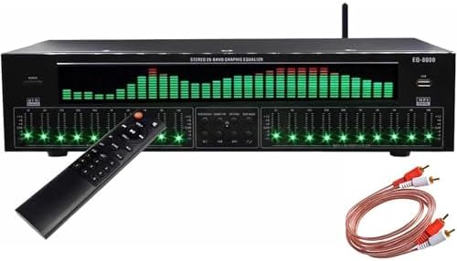 31-Band Digital Audio Equalizer, Bluetooth 5.4 Coaxial Optical Digital Audio Decoding, Professional Sound System, for Stage, Concert, and Studio