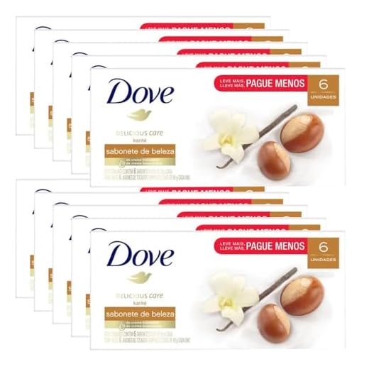 Kit Sabonete Em Barra Dove Karite 90g 6 Sabonetes - Com 10 Unidades