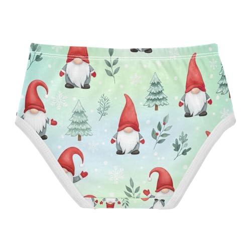 Toddler Panties, Gnomes Red Hats Girls Underwear Cotton, 2T–8 Years2