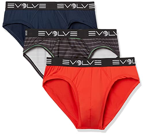 Evolve Men's Micro Sport 3 Pack No Show Briefs