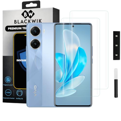 Image of Blackwik UV Curved Tempered Glass for Vivo V29e | 2-Pack